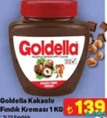 GOLDELLA KAKAOLU FINDIK KREMASI 1 KG